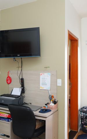 Casa de condomínio à venda com 72m², 2 quartos e 2 vagasSuíte 1
