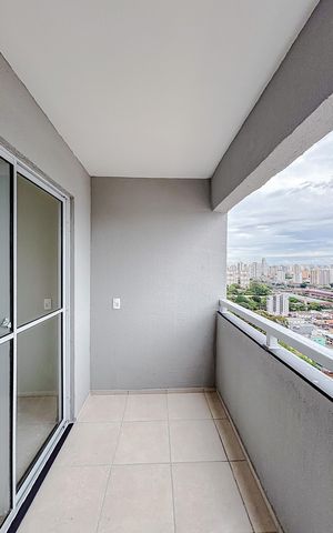 Apartamento para alugar com 46m², 2 quartos e sem vagaVaranda