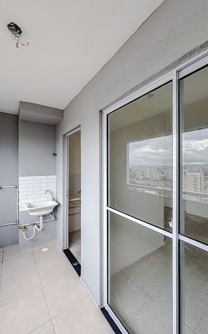 Apartamento para alugar com 46m², 2 quartos e sem vagaVaranda