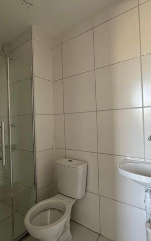 Apartamento para alugar com 34m², 2 quartos e sem vaga Apartamento para alugar com 34m², 2 quartos e sem vagaBanheiro da Suíte