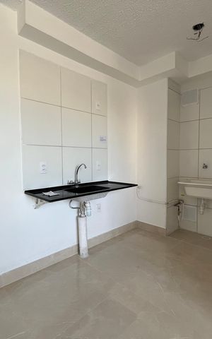 Apartamento para alugar com 34m², 2 quartos e sem vaga Apartamento para alugar com 34m², 2 quartos e sem vagaCozinha e Área de Serviço