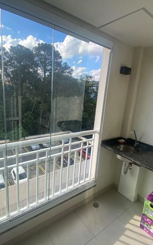 Apartamento à venda com 58m², 2 quartos e 1 vagaVaranda