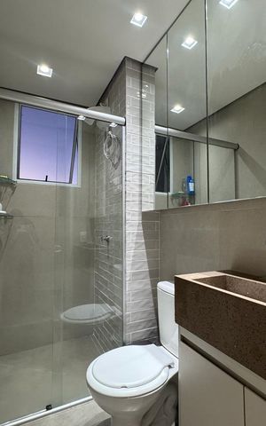 Apartamento para alugar com 46m², 2 quartos e 1 vaga Apartamento para alugar com 46m², 2 quartos e 1 vagaBanheiro