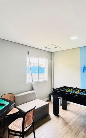 Apartamento à venda com 36m², 2 quartos e sem vaga Apartamento à venda com 36m², 2 quartos e sem vagaSalão de jogos