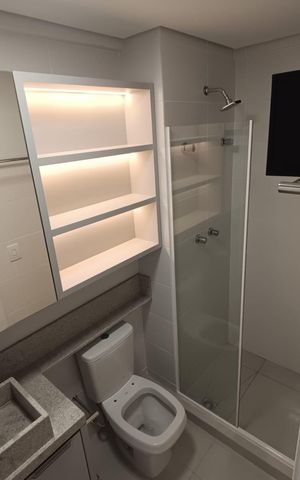 Apartamento para alugar com 49m², 2 quartos e 1 vaga Apartamento para alugar com 49m², 2 quartos e 1 vagaBanheiro Social