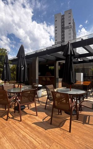 Apartamento para alugar com 61m², 1 quarto e 2 vagas Apartamento para alugar com 61m², 1 quarto e 2 vagasÁrea comum - Churrasqueira