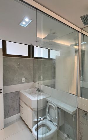 Apartamento para alugar com 105m², 1 quarto e 2 vagas Apartamento para alugar com 105m², 1 quarto e 2 vagasBanheiro Suíte