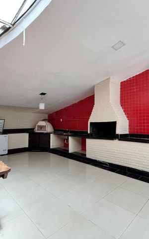 Apartamento para alugar com 105m², 1 quarto e 2 vagas Apartamento para alugar com 105m², 1 quarto e 2 vagasÁrea comum - Churrasqueira
