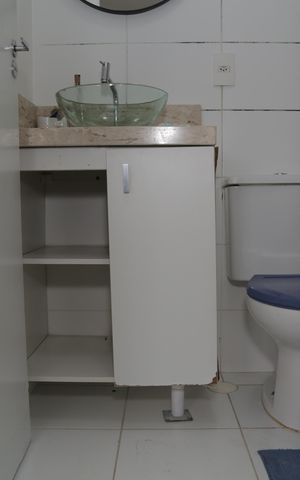 Apartamento para alugar com 45m², 1 quarto e 1 vaga Apartamento para alugar com 45m², 1 quarto e 1 vagaBanheiro