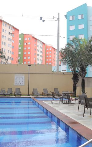 Apartamento para alugar com 45m², 1 quarto e 1 vaga Apartamento para alugar com 45m², 1 quarto e 1 vagaÁrea comum - Piscina