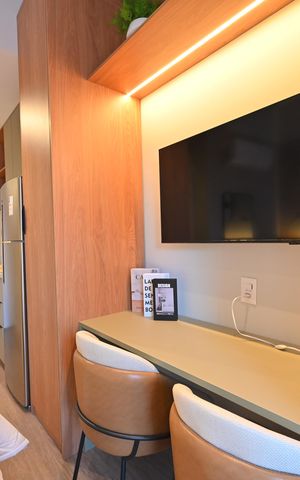 Studio para alugar com 26m², 1 quarto e sem vagaSala/Quarto