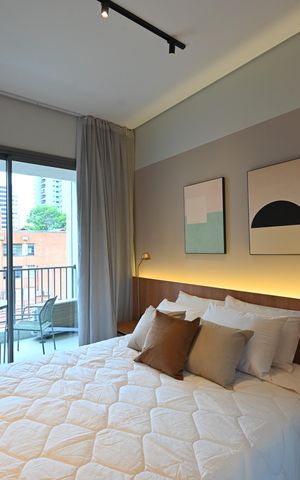 Studio para alugar com 26m², 1 quarto e sem vagaSala/Quarto