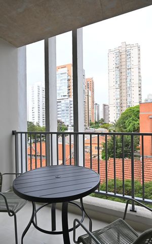 Studio para alugar com 26m², 1 quarto e sem vagaVaranda