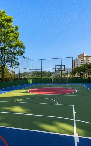 Apartamento para alugar com 122m², 3 quartos e 2 vagas Apartamento para alugar com 122m², 3 quartos e 2 vagasÁrea Comum - Quadra Esportiva
