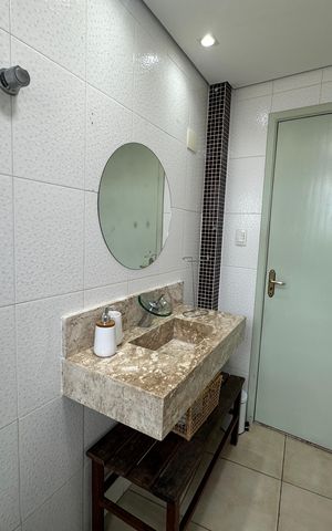 Apartamento para alugar com 135m², 3 quartos e 1 vaga Apartamento para alugar com 135m², 3 quartos e 1 vagaBanheiro Social