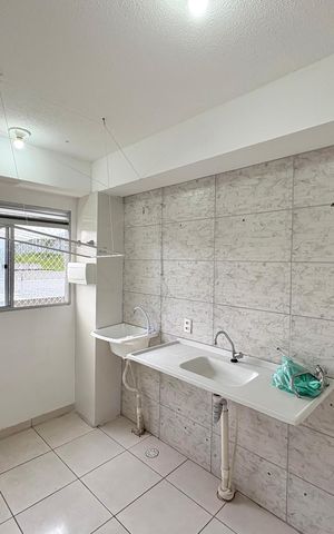 Apartamento para alugar com 47m², 2 quartos e 1 vaga Apartamento para alugar com 47m², 2 quartos e 1 vagaCozinha e Área de Serviço