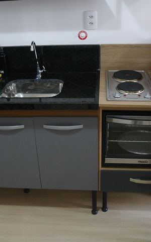 Apartamento para alugar com 33m², 1 quarto e sem vagaCozinha e Área de Serviço