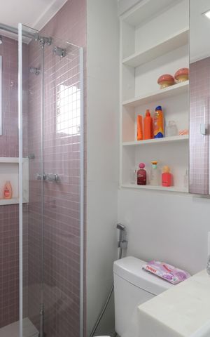 Apartamento para alugar com 137m², 3 quartos e 3 vagasBanheiro da Suíte 1