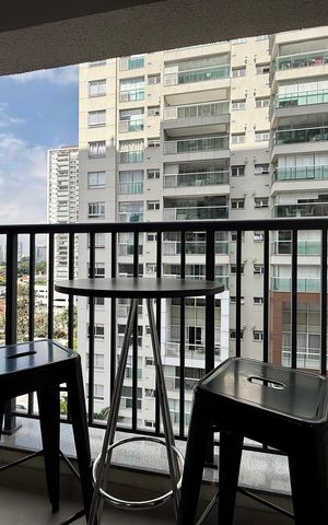 Studio para alugar com 31m², 1 quarto e sem vagaSacada 
