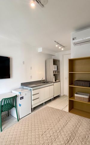 Studio para alugar com 31m², 1 quarto e sem vagaQuarto