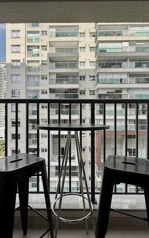 Studio para alugar com 31m², 1 quarto e sem vagaSacada 