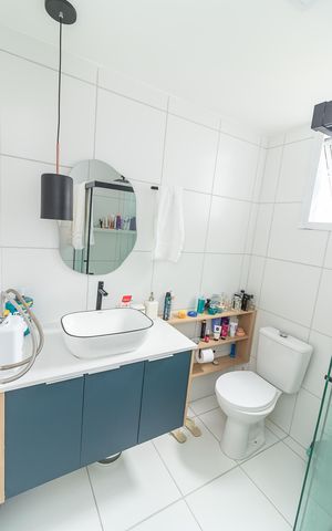 Apartamento à venda com 34m², 1 quarto e sem vaga Apartamento à venda com 34m², 1 quarto e sem vagaBanheiro