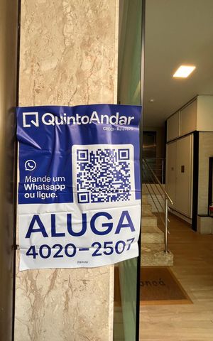 Apartamento para alugar com 33m², 1 quarto e sem vaga Apartamento para alugar com 33m², 1 quarto e sem vagaPlaca