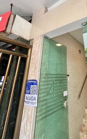 Apartamento para alugar com 33m², 1 quarto e sem vaga Apartamento para alugar com 33m², 1 quarto e sem vagaPlaca