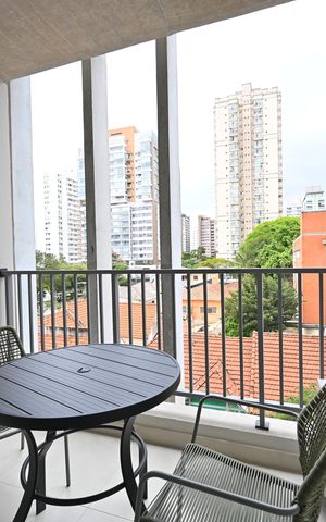 Studio para alugar com 26m², 1 quarto e sem vagaVaranda
