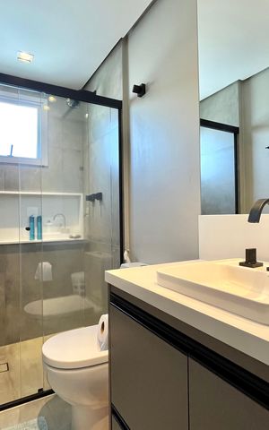Apartamento à venda com 168m², 3 quartos e 4 vagas Apartamento à venda com 168m², 3 quartos e 4 vagasBanheiro da Suíte 1