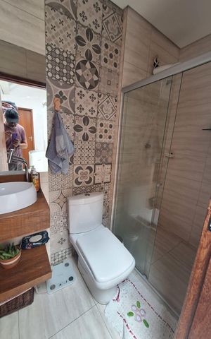 Casa para alugar com 100m², 3 quartos e 1 vaga Casa para alugar com 100m², 3 quartos e 1 vagaBanheiro 1