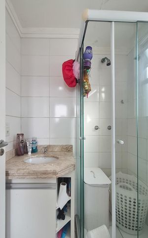 Apartamento à venda com 60m², 2 quartos e 1 vaga Apartamento à venda com 60m², 2 quartos e 1 vagaBanheiro da Suíte