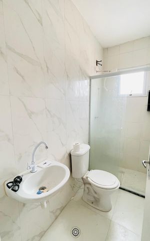 Casa de condomínio para alugar com 50m², 2 quartos e 1 vaga Casa de condomínio para alugar com 50m², 2 quartos e 1 vagaBanheiro