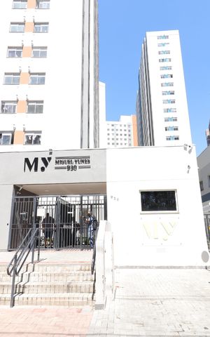 Apartamento para alugar com 35m², 2 quartos e sem vagaFachada e portaria