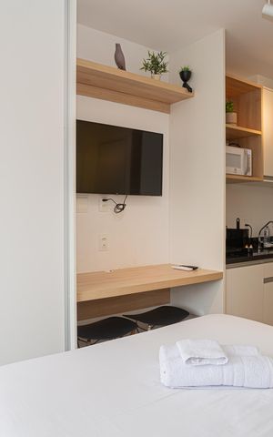 Studio para alugar com 25m², 1 quarto e sem vagaQuarto