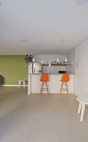 Apartamento para alugar com 36m², 2 quartos e sem vagaÁrea comum - Salão de festas