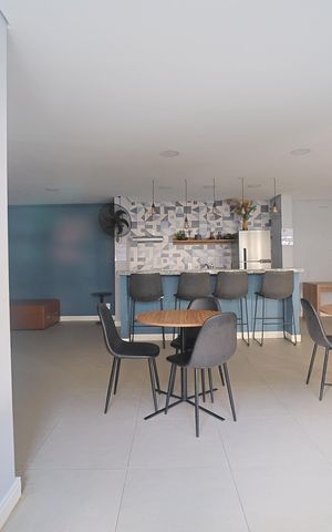 Apartamento para alugar com 36m², 2 quartos e sem vagaÁrea comum - Salão de festas