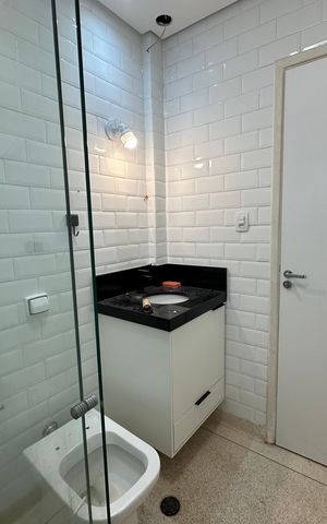 Apartamento para alugar com 87m², 1 quarto e 1 vaga Apartamento para alugar com 87m², 1 quarto e 1 vagaBanheiro 2
