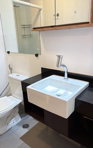 Studio para alugar com 55m², 1 quarto e 2 vagasBanheiro