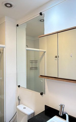Studio para alugar com 55m², 1 quarto e 2 vagasBanheiro