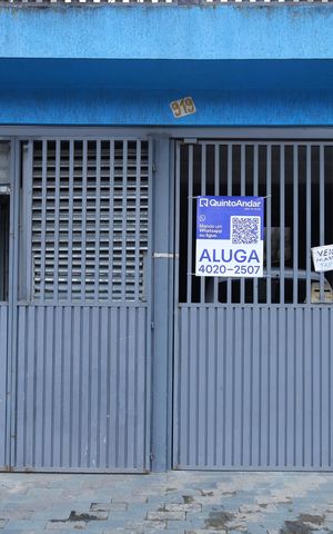 Casa para alugar com 55m², 1 quarto e sem vagaPlaca GRANDE instalada no portão do imóvel, dia 17.10.2026 - Código da placa: HVTG-1634