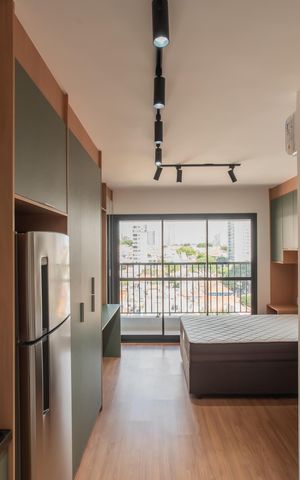 Studio para alugar com 25m², 1 quarto e sem vaga Studio para alugar com 25m², 1 quarto e sem vagaStudio