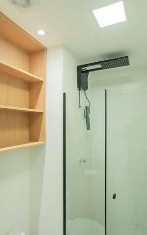 Studio para alugar com 25m², 1 quarto e sem vaga Studio para alugar com 25m², 1 quarto e sem vagaBanheiro