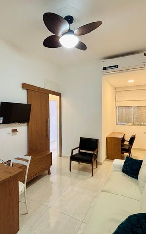 Apartamento para alugar com 48m², 1 quarto e 1 vaga
