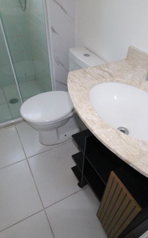 Apartamento para alugar com 63m², 2 quartos e 1 vagaBanheiro da Suíte 