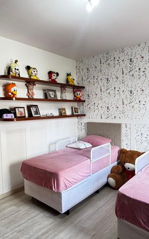 Apartamento à venda com 160m², 3 quartos e 2 vagas Apartamento à venda com 160m², 3 quartos e 2 vagasQuarto 1