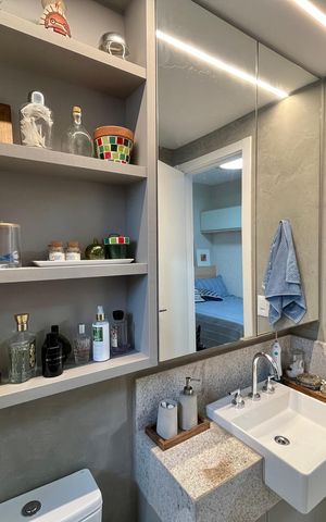 Apartamento para alugar com 70m², 2 quartos e 1 vaga Apartamento para alugar com 70m², 2 quartos e 1 vagaBanheiro da suíte 1
