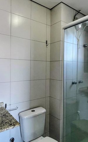 Apartamento para alugar com 80m², 3 quartos e 1 vaga Apartamento para alugar com 80m², 3 quartos e 1 vagaBanheiro da Suíte