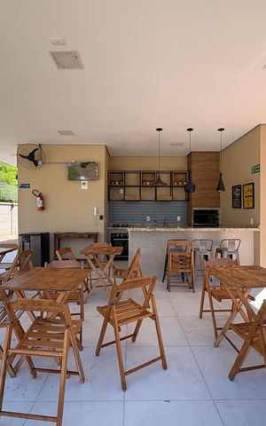 Apartamento para alugar com 43m², 2 quartos e 1 vagaÁrea comum - Churrasqueira