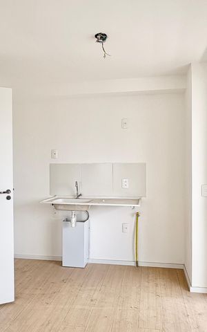 Apartamento à venda com 36m², 1 quarto e sem vaga Apartamento à venda com 36m², 1 quarto e sem vagaSala e cozinha